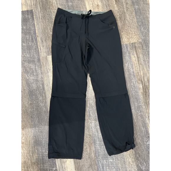Mountain Hardwear size 10 women’s black convertible pants nylon blend - Picture 1 of 4